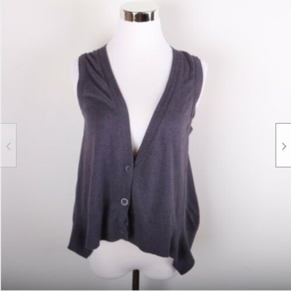 American Eagle Sleeveless Cardigan Sweater Mauve - Picture 1 of 4
